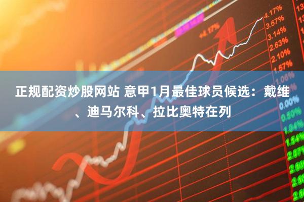 正规配资炒股网站 意甲1月最佳球员候选：戴维、迪马尔科、拉比奥特在列
